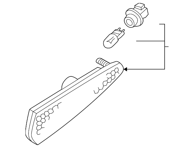 26194-2Y900 Деталь MARKER LAMP ASSY, RIGHT