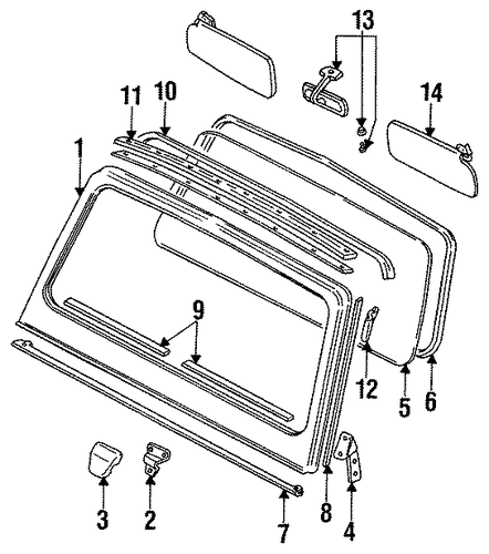 Samurai GLASS - WINDSHIELD