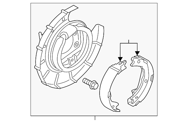 58250-3S300 Деталь PARKING BRAKE, LEFT