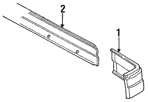 Dakota EXTERIOR TRIM - CAB