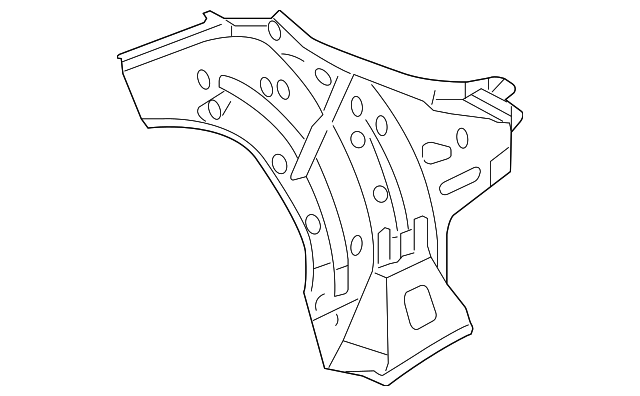 6372185Z10 Деталь UPPER PANEL, LEFT