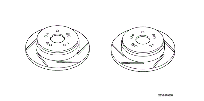 ACCESSORIES/REAR BRAKE ROTORS for 2011 Honda CIVIC COUPE #1