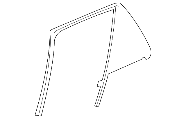 25794906 Деталь FIXED GLASS, LEFT