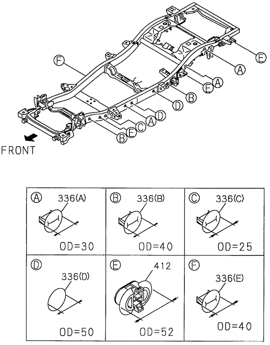 SLX FRAME - GROMMETS