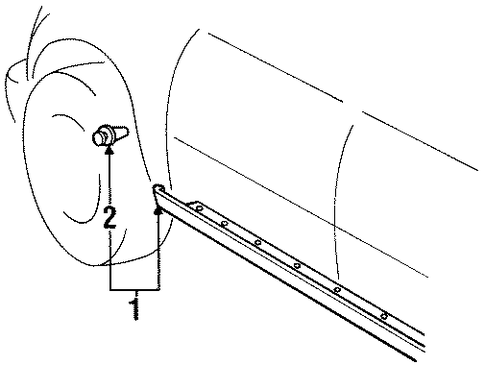 LX450 EXTERIOR TRIM - PILLARS