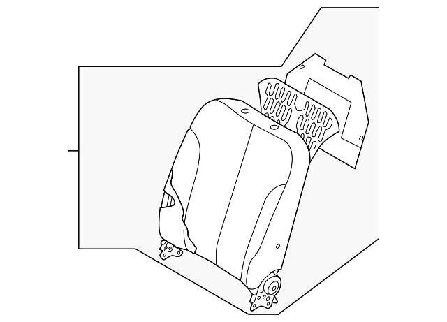 88300-4D275AGW Деталь SEAT BACK ASSY
