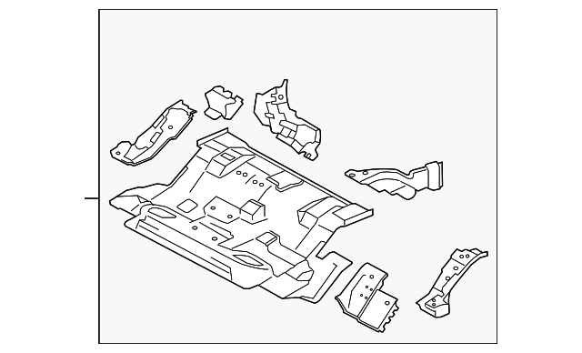 GPYA-53-720 Деталь CENTER FLOOR PAN