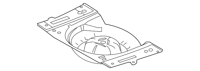 GP9A-53-750 Деталь REAR FLOOR PAN