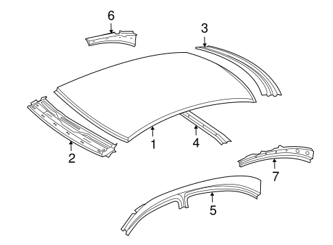CLS550 ROOF & COMPONENTS