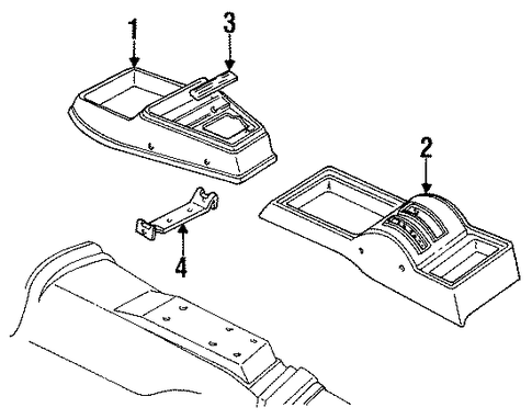 Chevette FLOOR CONSOLE