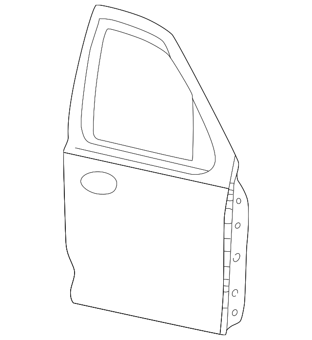 YC3Z-7820125-AA Деталь DOOR SHELL, LEFT