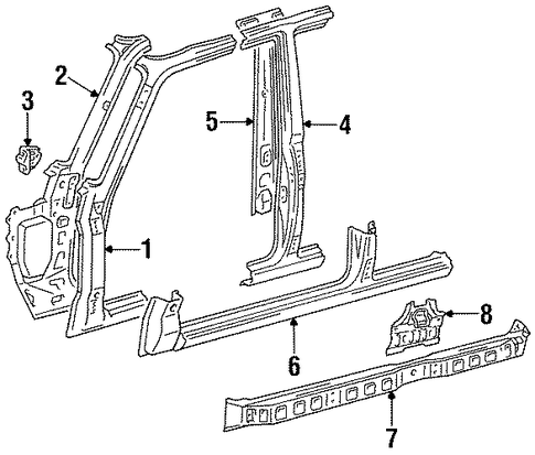 Land Cruiser CENTER PILLAR & ROCKER