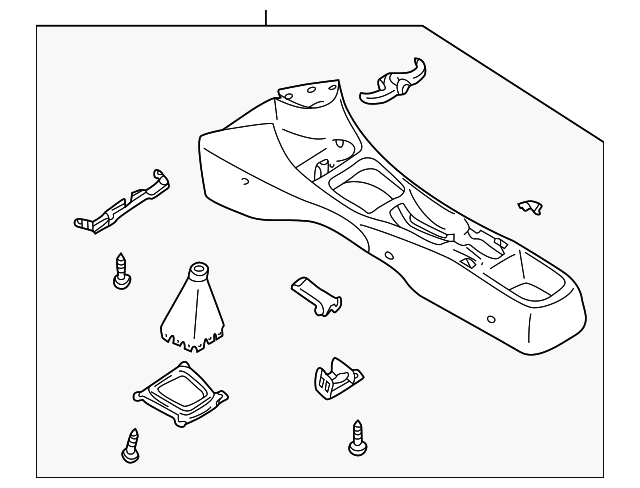 B25F64420C43 Деталь CONSOLE ASSY