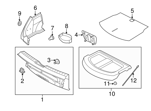 Beetle INTERIOR TRIM - REAR BODY