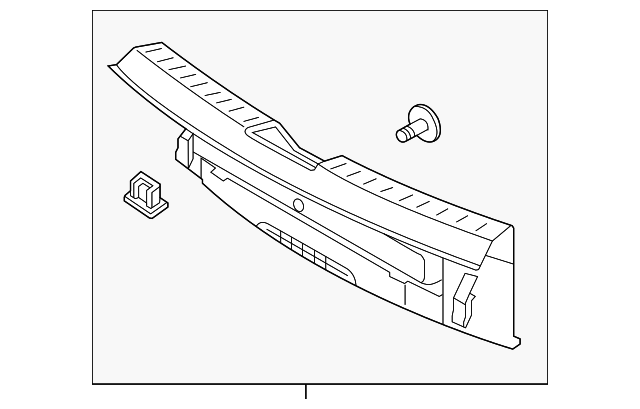 5C5-863-459-C-82V Деталь REAR PANEL TRIM