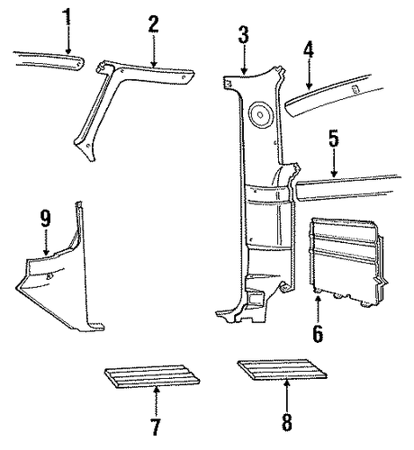 F-250 INTERIOR TRIM - CAB