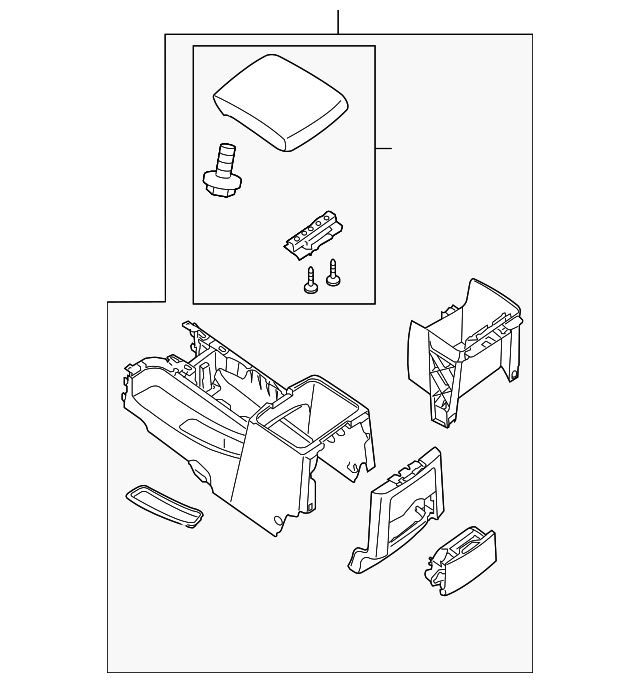 7581182Z80 Деталь CENTER CONSOLE
