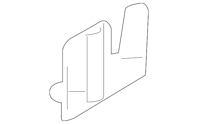 6512A681 LOWER COVER RETAINER, RIGHT