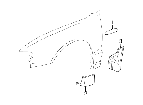 Accent EXTERIOR TRIM - FENDER