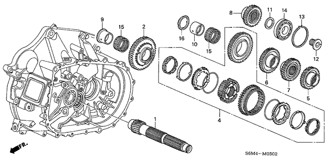 RSX MT COUNTERSHAFT (6MT)