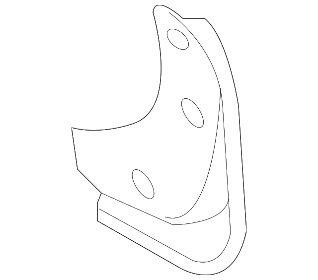 86832-3W001 Деталь MUD GUARD, RIGHT