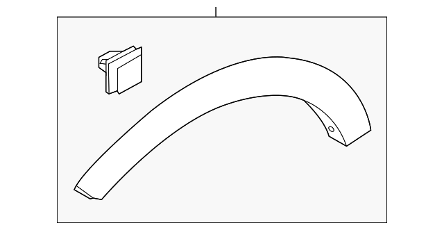 87712-3W000 Деталь WHEEL FLARE, RIGHT