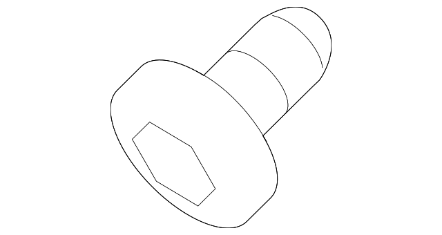 11569681 BELT & RETRACTOR UPPER BOLT, RIGHT