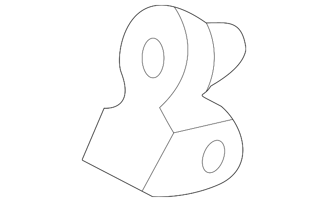 F1TZ-7842147-A Деталь SUPPORT CYLINDER UPPER BRACKET, LEFT