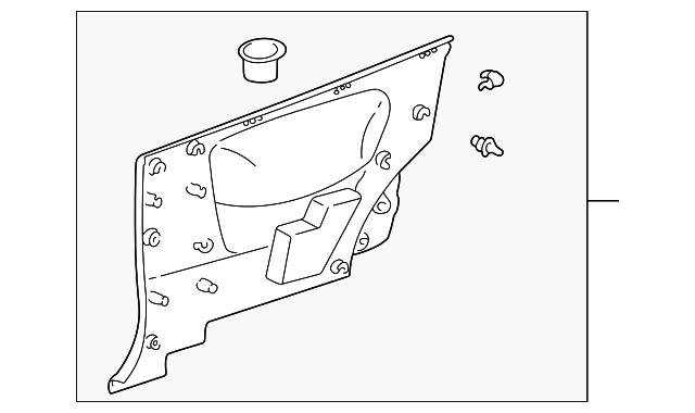 62510-52040-E0 LOWER QTR TRIM, RIGHT