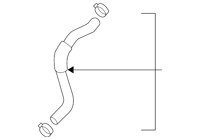 25415-3F800 Деталь LOWER HOSE