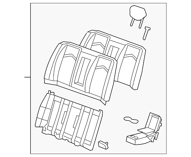 22829258 Деталь SEAT BACK ASSY