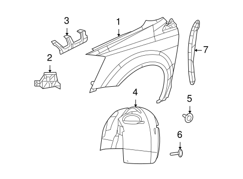 Routan FENDER & COMPONENTS