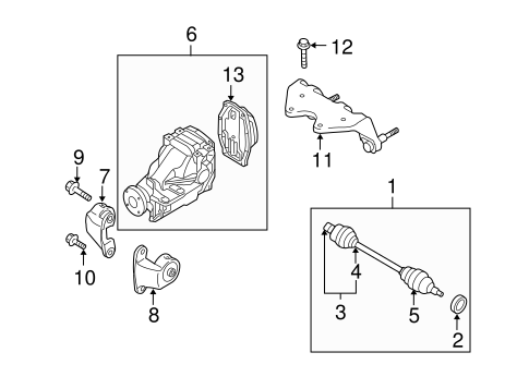 CX-9 DRIVE AXLES
