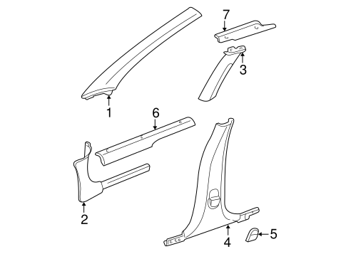 Stratus INTERIOR TRIM - PILLARS
