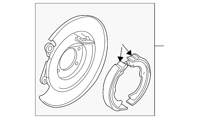 5450185Z10 Деталь PARKING BRAKE, RIGHT