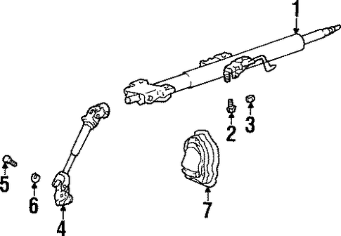 Tiburon STEERING COLUMN ASSEMBLY