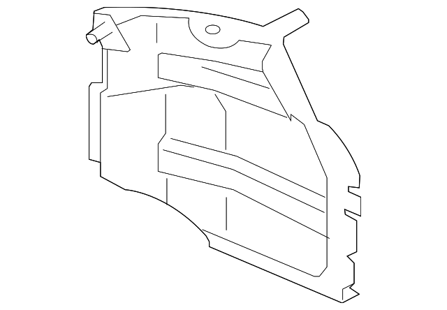 5370A443 Деталь SPLASH SHIELD, LEFT