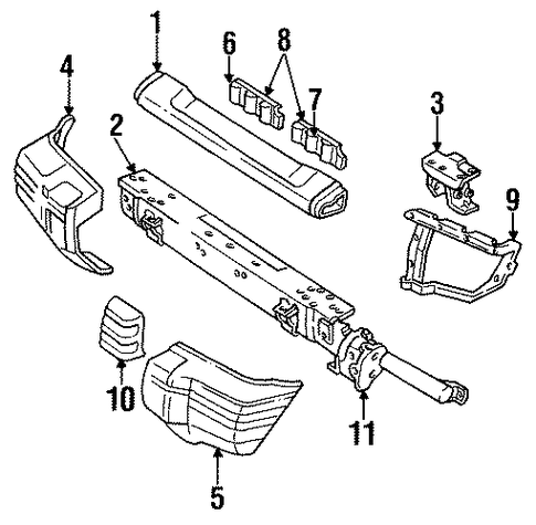 Montero BUMPER & COMPONENTS - FRONT
