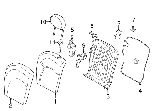 Cooper REAR SEAT COMPONENTS 3