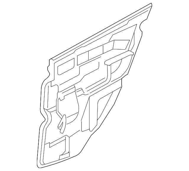 82860-ZJ60A Деталь WATER DEFLECTOR, RIGHT