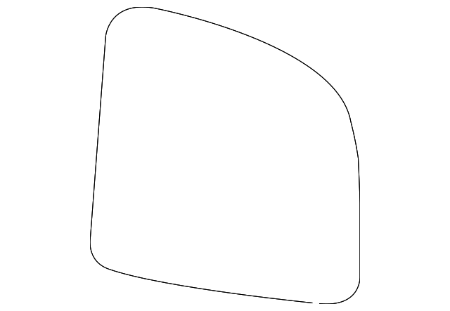 19317347 Деталь MIRROR GLASS, LEFT