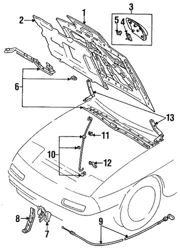RX-7 HOOD & COMPONENTS