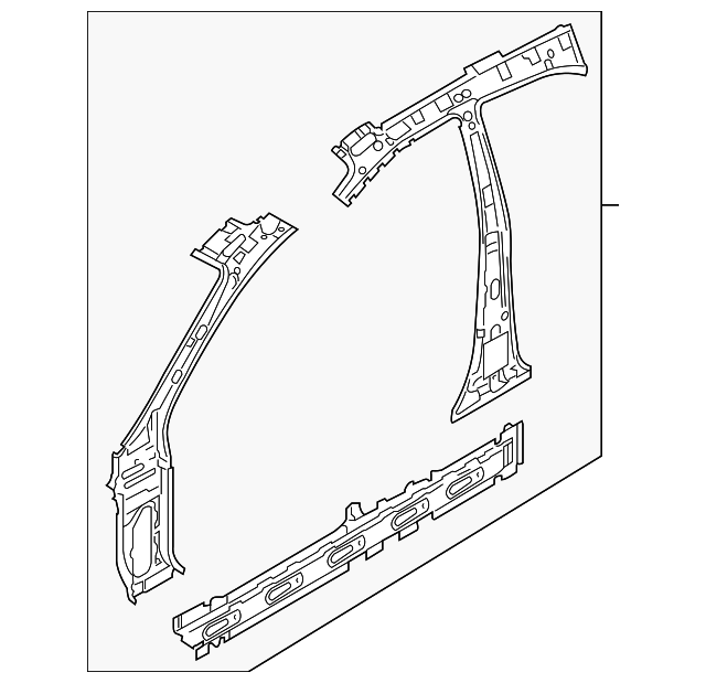 71105-3E310 Деталь INNER PANEL ASSY, LEFT