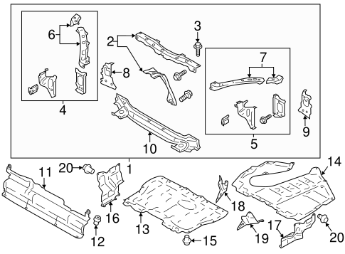 FR-S RADIATOR SUPPORT