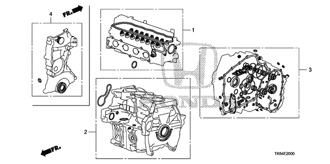 ENGINE/GASKET KIT for 2009 Honda FIT #1