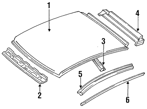 Escort EXTERIOR TRIM - ROOF 4