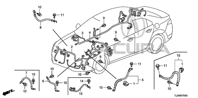 TSX SEDAN Проводка