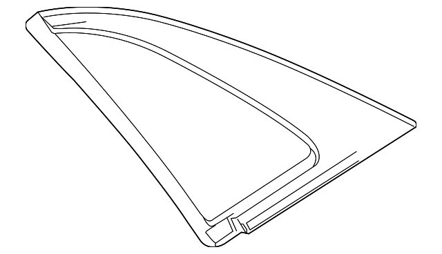 23322544 Деталь QUARTER GLASS, LEFT