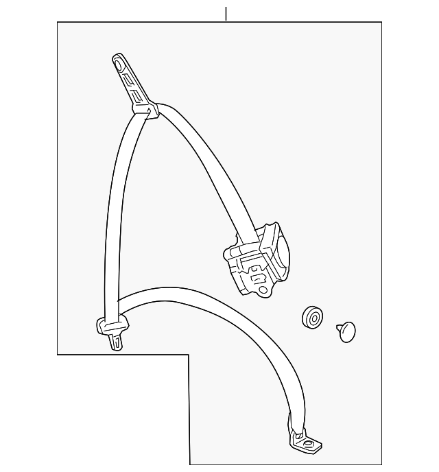 211-860-63-85-9C94 Деталь SEAT BELT ASSY, LEFT
