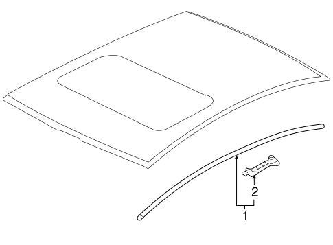 Lancer EXTERIOR TRIM - ROOF